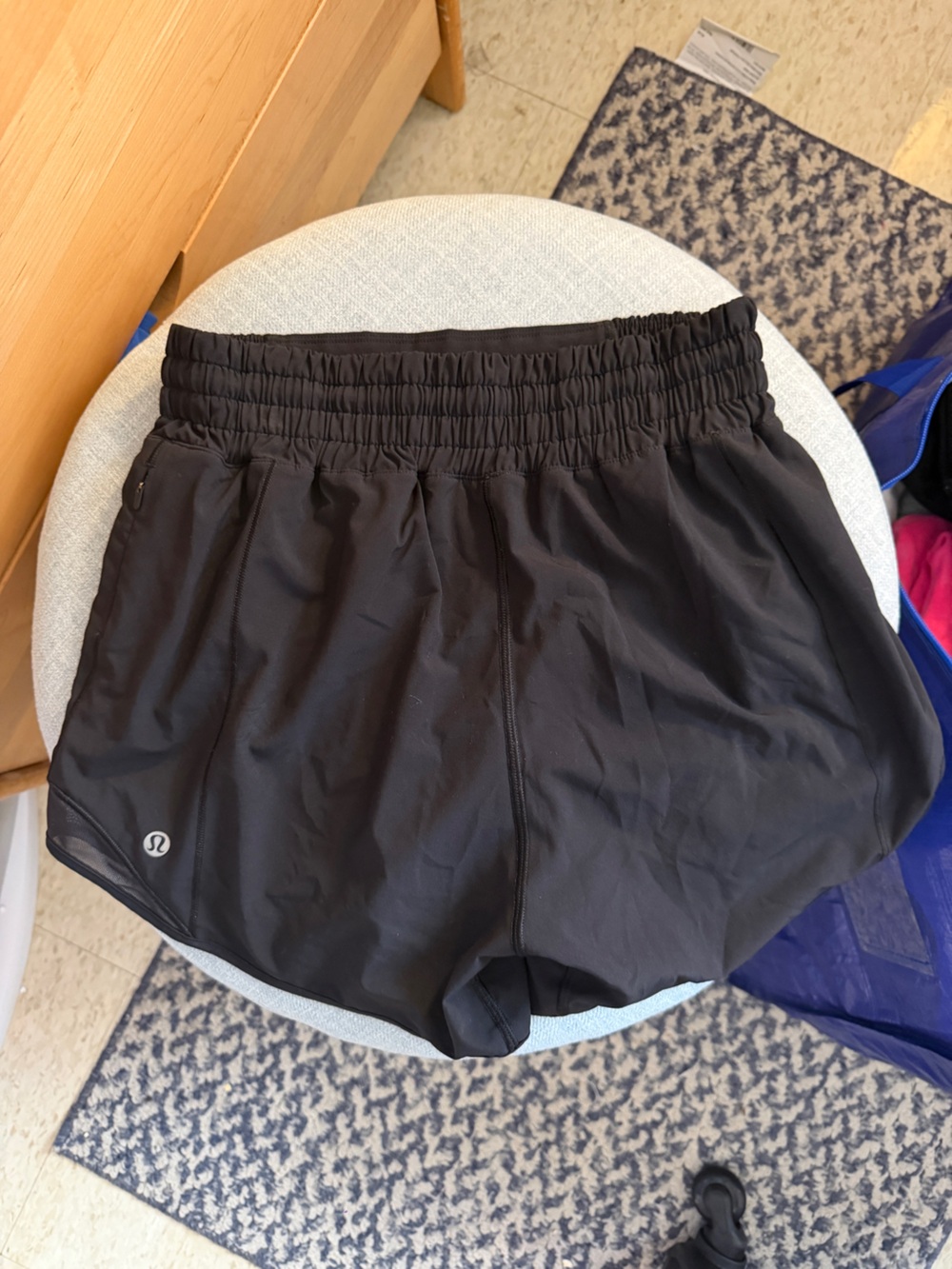 lululemon black athletic skort with built-in shorts